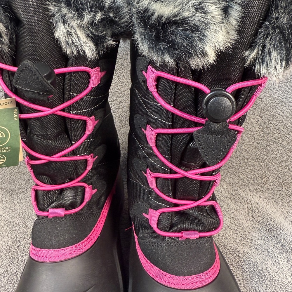 Kamik SNOWANGEL BLK & ROSE Sz 6 Women's - Picture 6 of 10